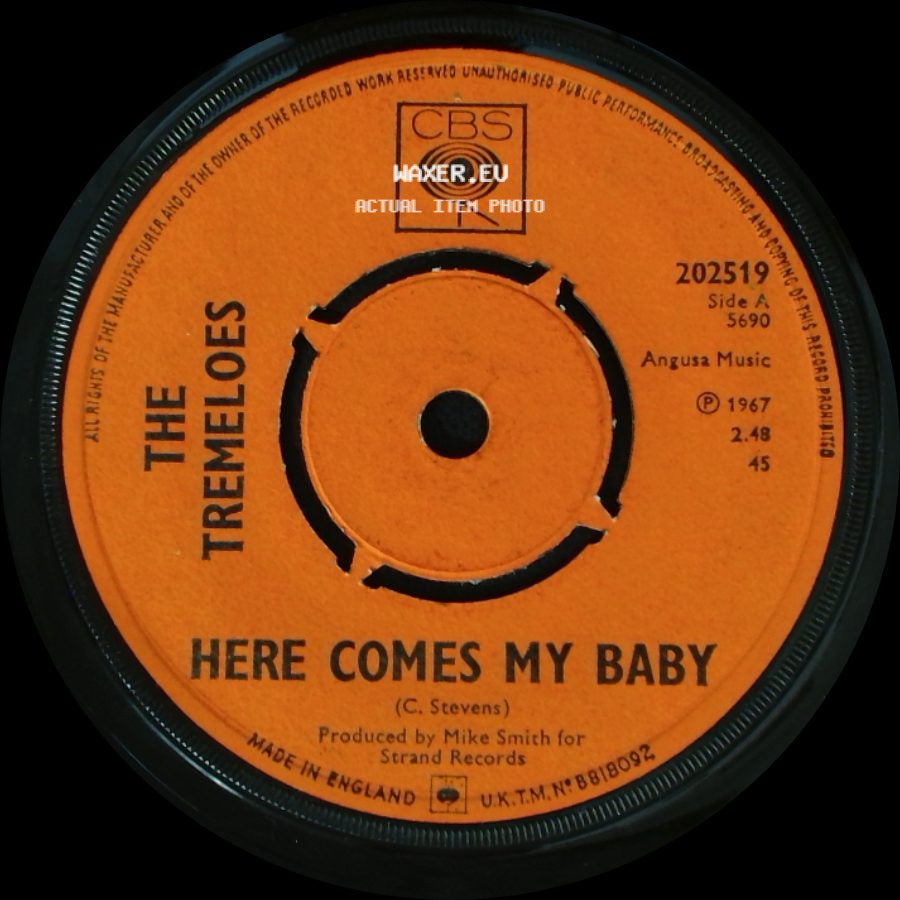 The Tremeloes - Here Comes My Baby / Gentleman Of Pleasure side A