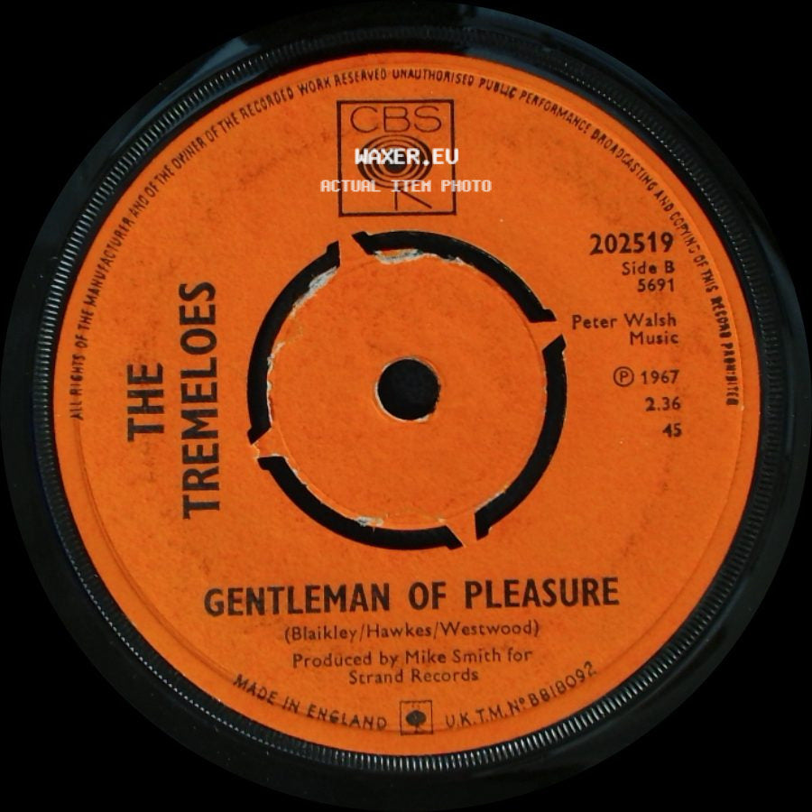 The Tremeloes - Here Comes My Baby / Gentleman Of Pleasure side B