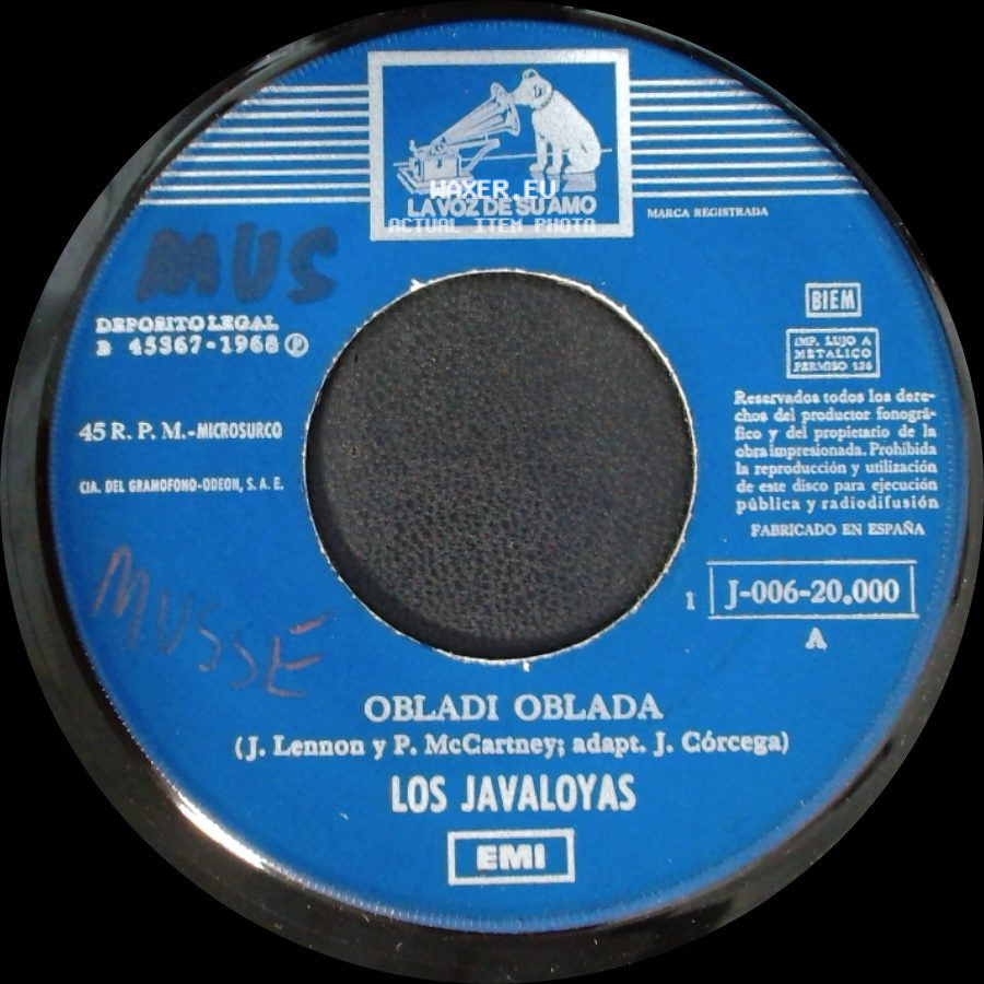 Los Javaloyas - Si Sabes Entonar / Obladi Oblada side B