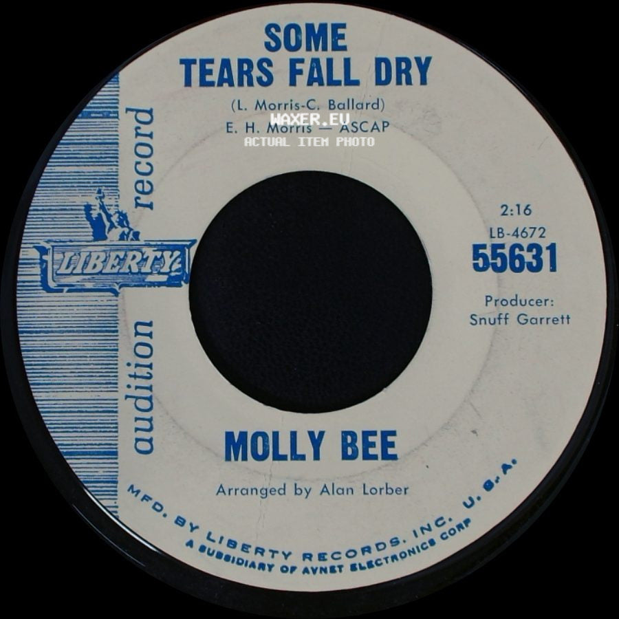Molly Bee - Johnny Liar / Some Tears Fall Dry side B