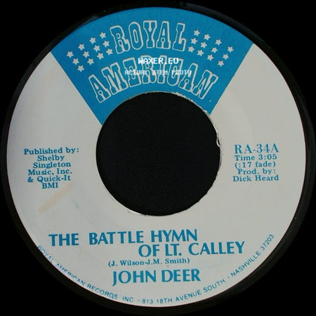 John Deer - Sittin' In Atlanta Station / The Battle Hymn Of Lt. Calley side B