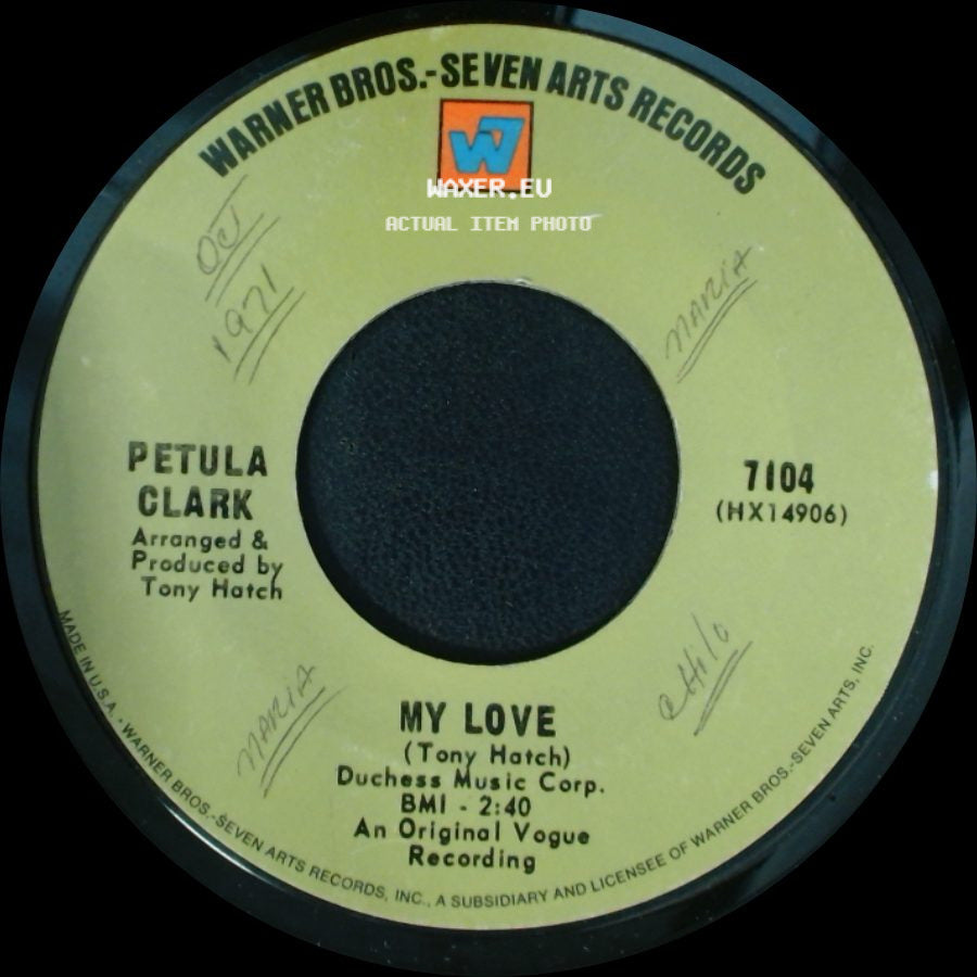 Petula Clark - My Love / This Is My Song side A