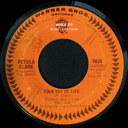 Petula Clark - Your Way Of Life / I Couldn't Live Without Your Love side A