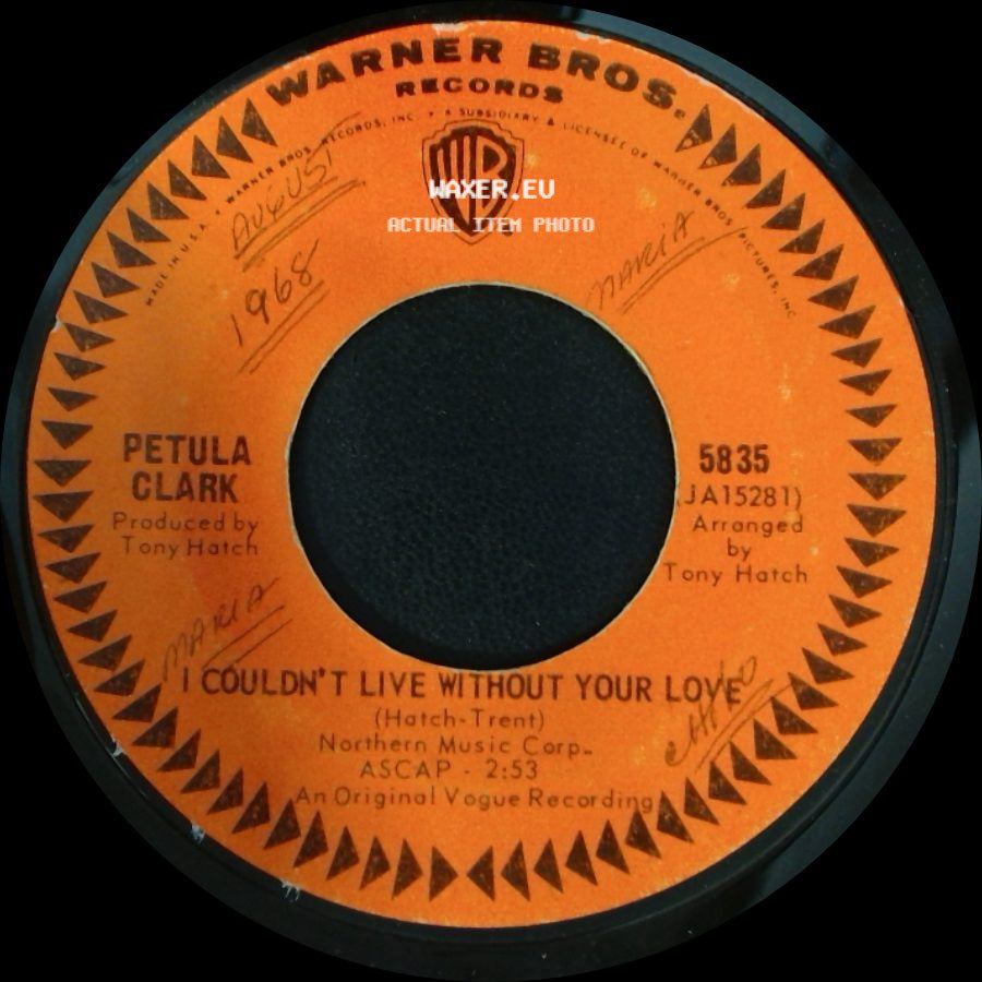 Petula Clark - Your Way Of Life / I Couldn't Live Without Your Love side B