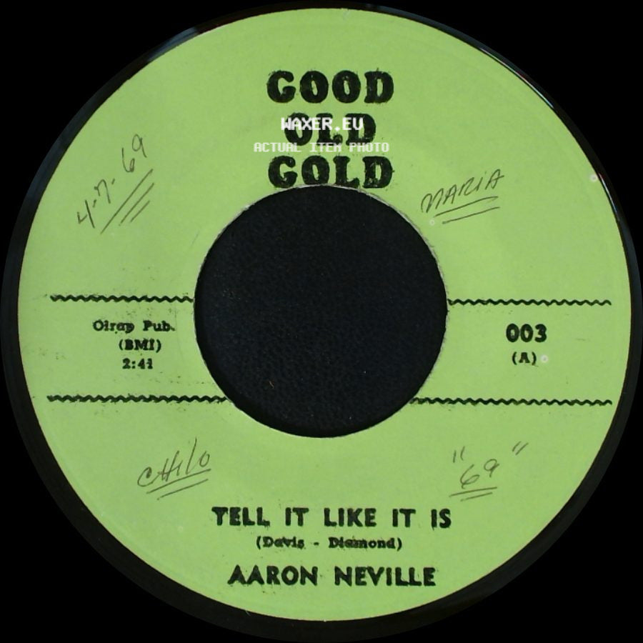 Robert Parker / Aaron Neville - Bare Footin' / Tell It Like It Is side B