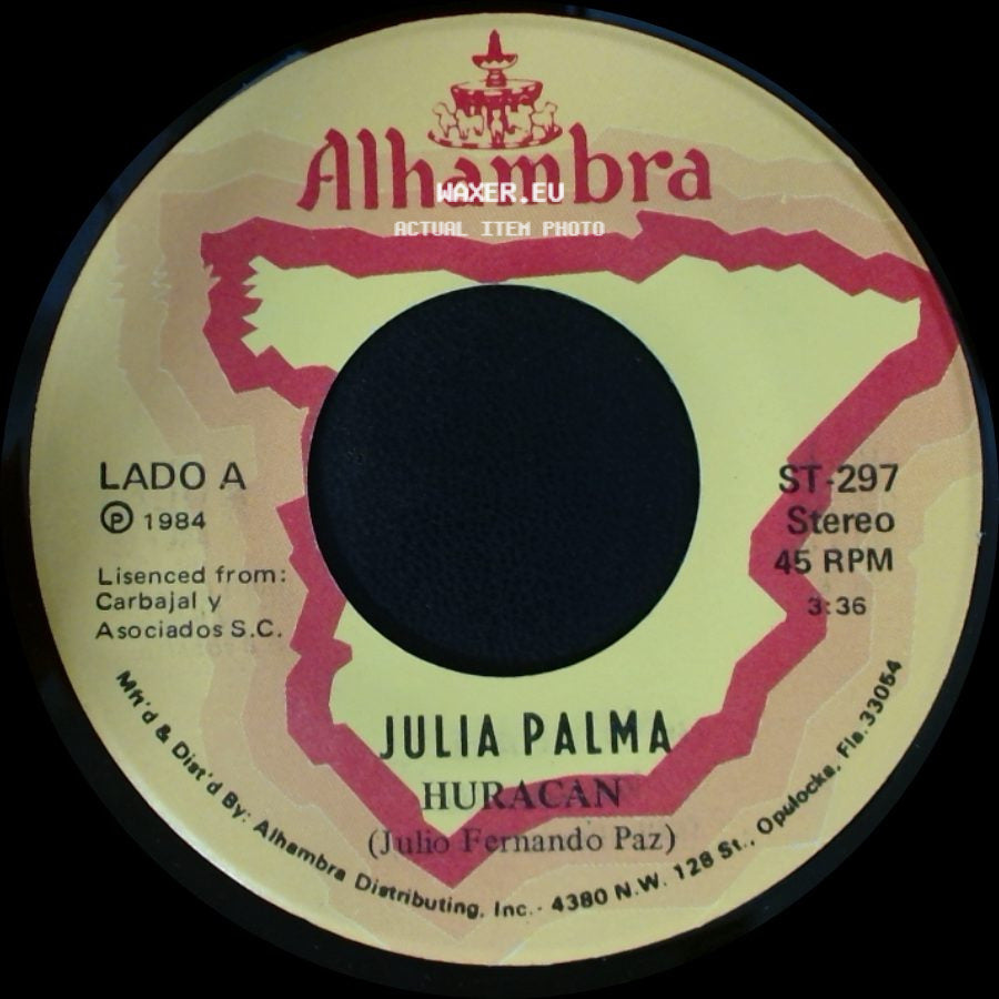 Julia Palma - Huracan / Si Tu Quisieras side A