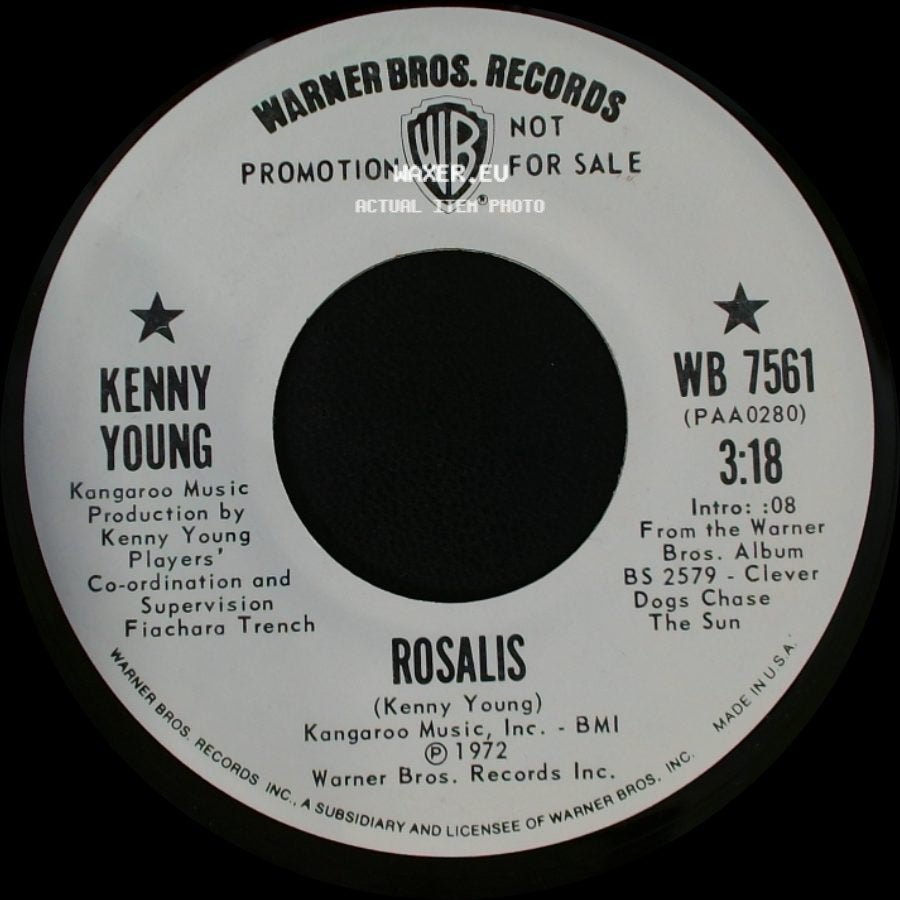 Kenny Young - Shake The City / Rosalis side B