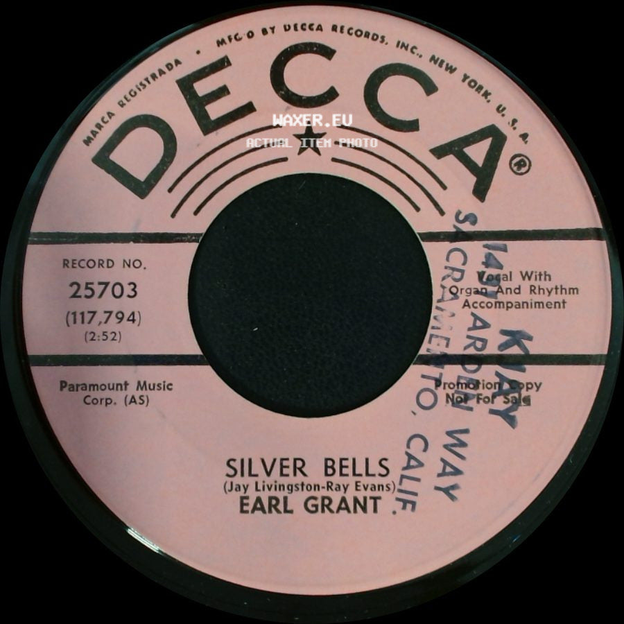 Earl Grant - Jingle Bells / Silver Bells side B