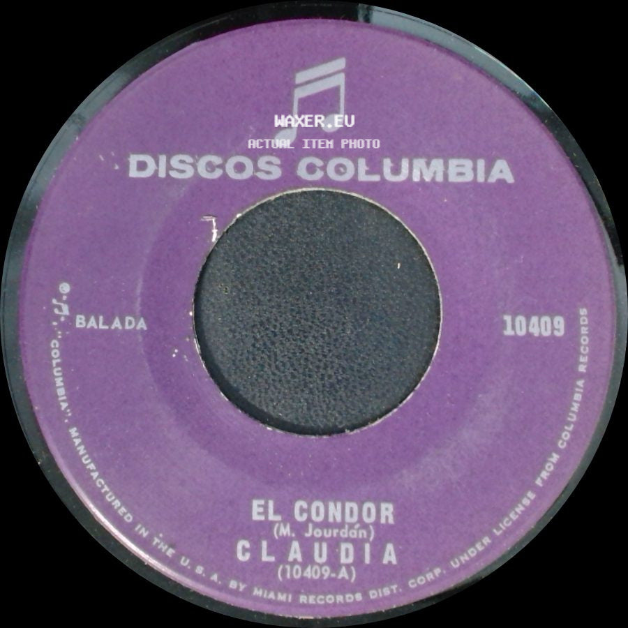 Claudia - Momentos / El Condor side B