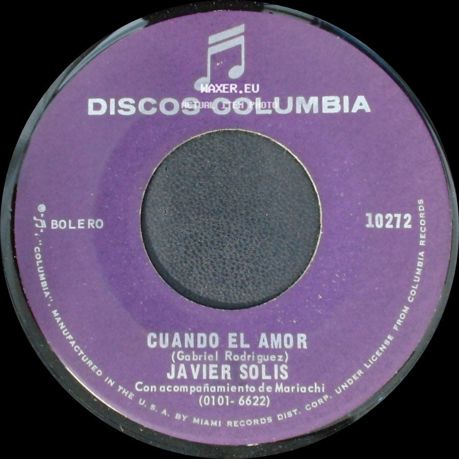 Javier Solis - Clave Azul / Cuando El Amor side B