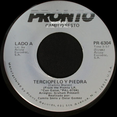 Camilo Sesto - Terciopelo Y Piedra / Mi Mundo Tu side A