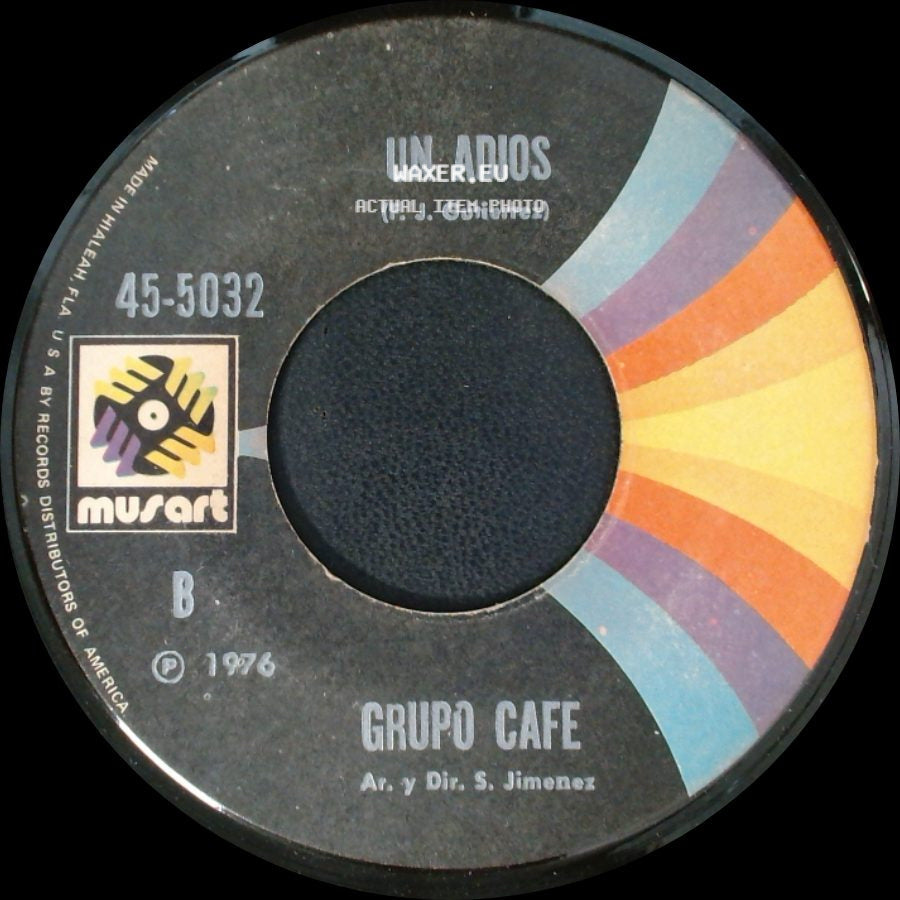Grupo Cafe - Los Dos / Un Adios side B