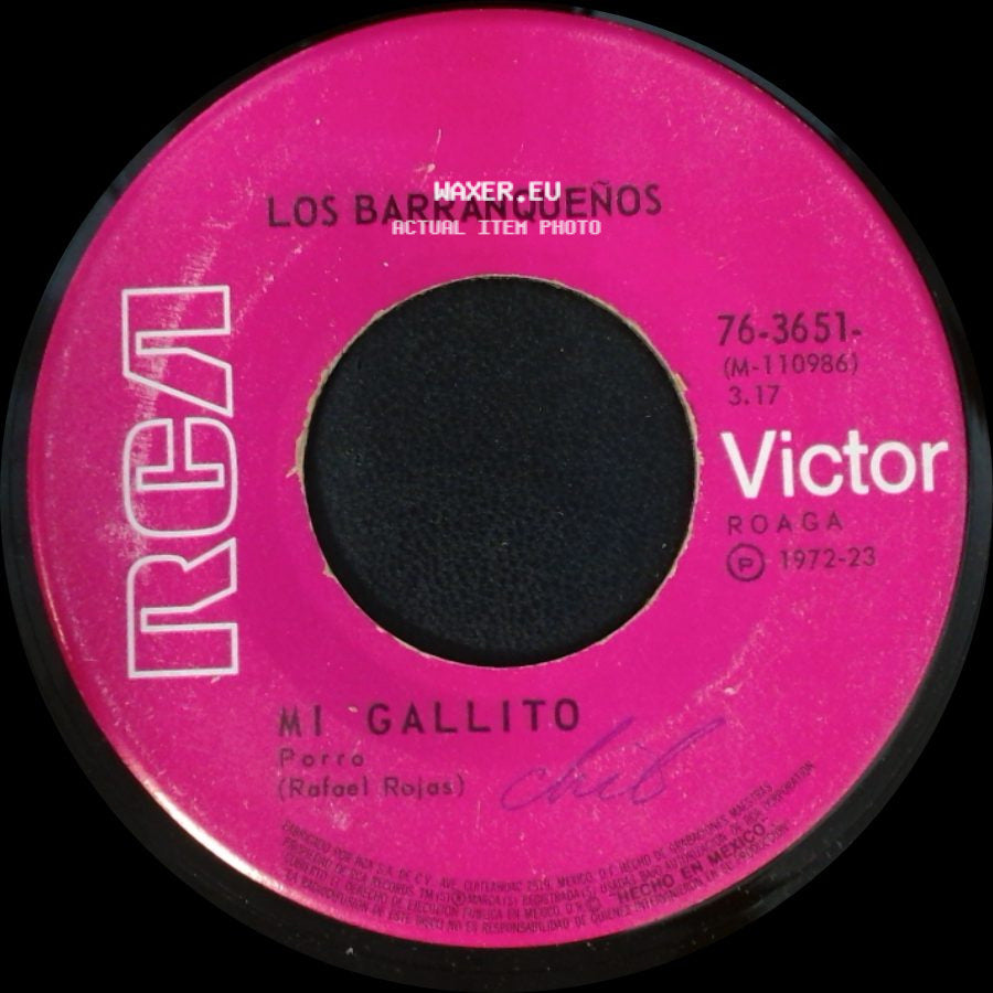Los Barranqueños - Huerfano Y Ciego / Mi Gallito side B