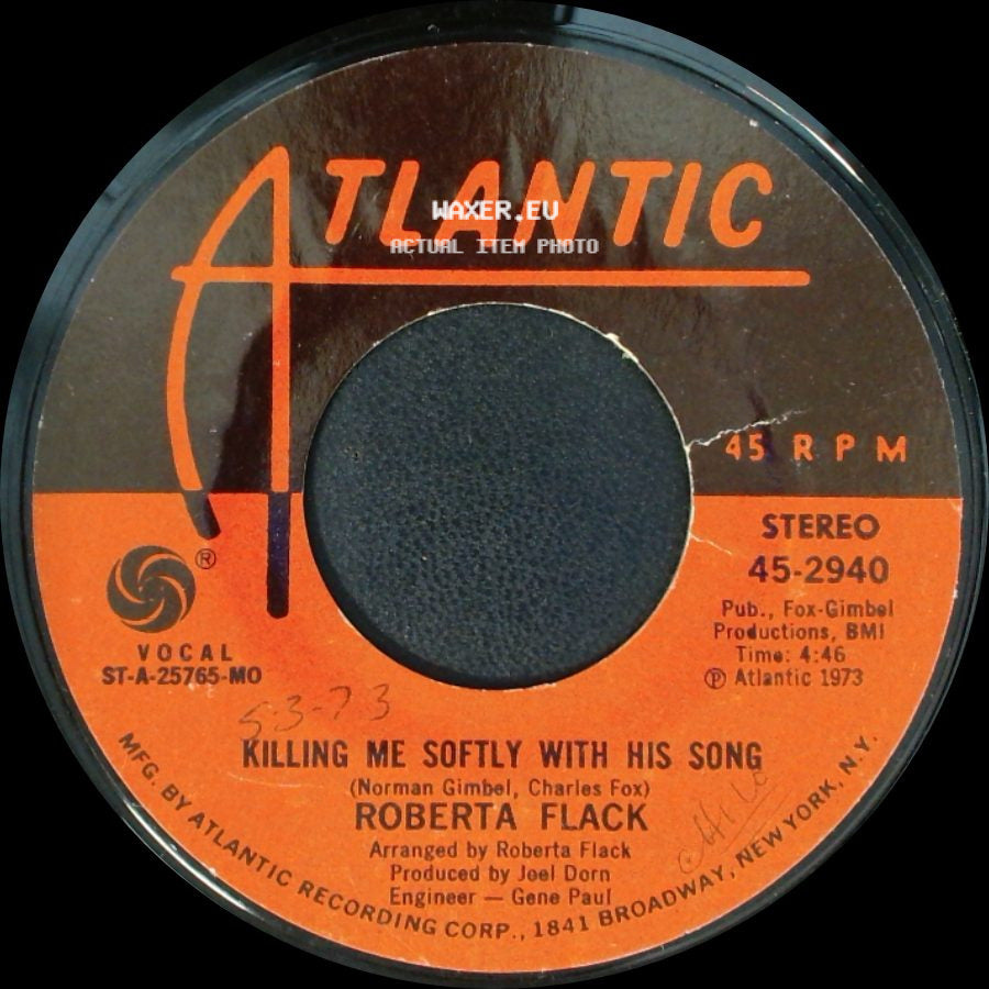 Roberta Flack - Just Like A Woman / Killing Me Softly With His Song side B