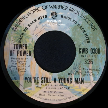 Tower Of Power - So Very Hard To Go / You're Still A Young Man side B