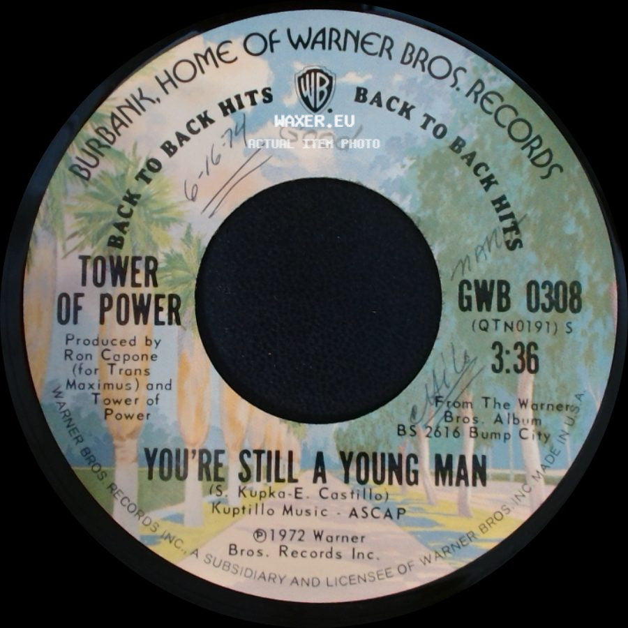 Tower Of Power - So Very Hard To Go / You're Still A Young Man side B