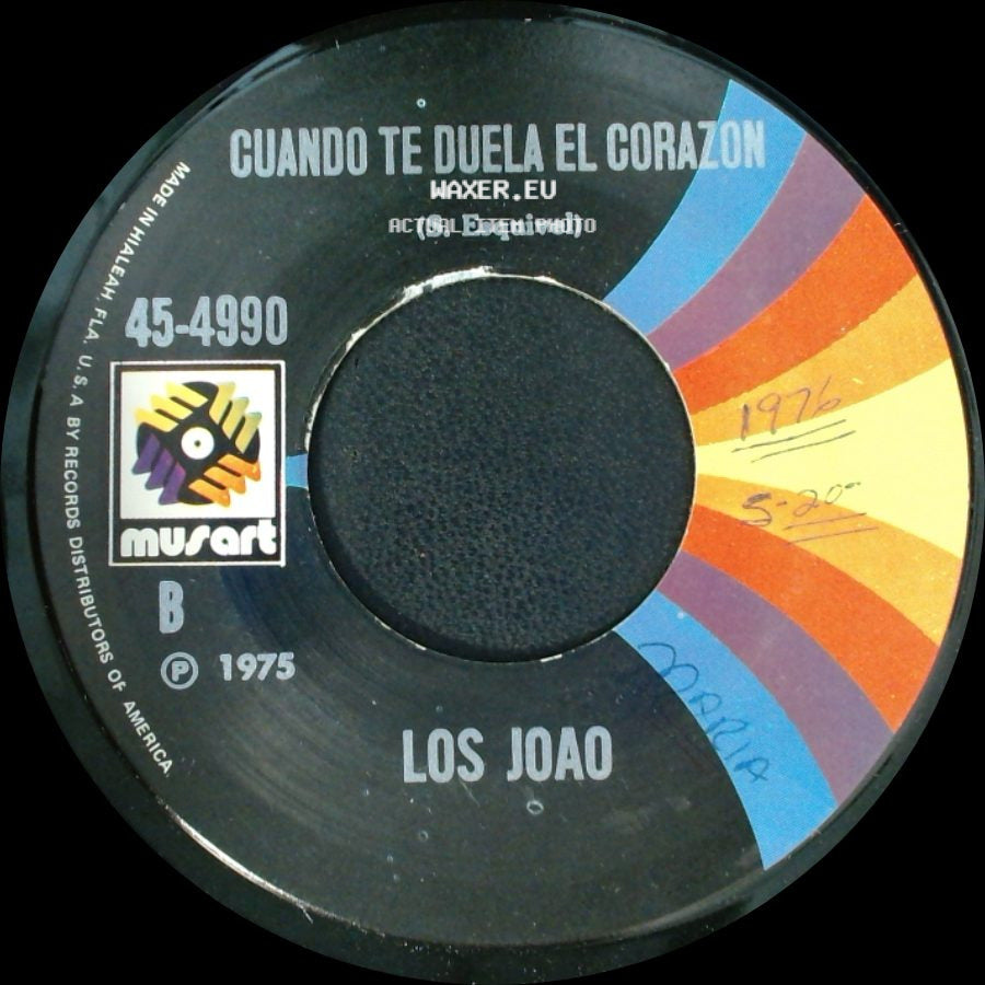 Los Joao - Lagrimas De Cocodrilo / Cuando Te Duela El Corazon side B