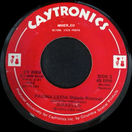 Juanello - Espejismo (Balada Ritmica) / Pagina Leida (Balada Ritmica) side B