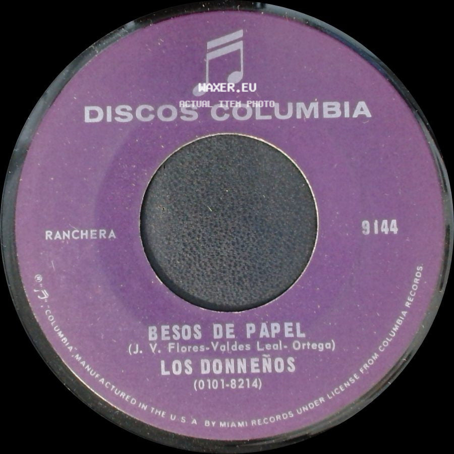 Los Donneños - Besos De Papel / Perdida side A