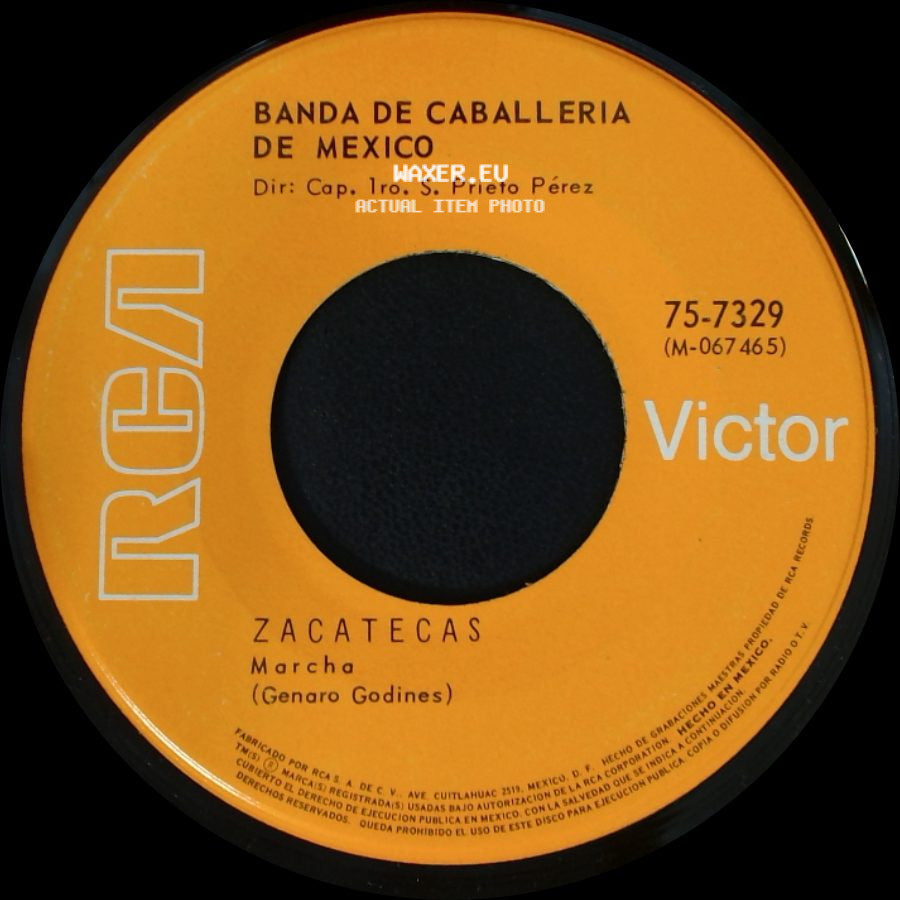Banda De Artilleria / Banda De Caballería De Mexico - Himno Nacional Mexicano / Zacatecas side B