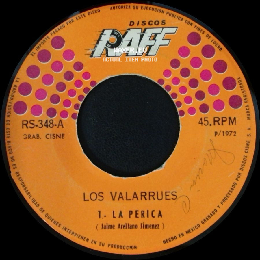 Los Valarrues - La Perica / Cosas Del Ayer side A