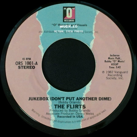 The Flirts - Jukebox (Don't Put Another Dime) / Surf's Up side A