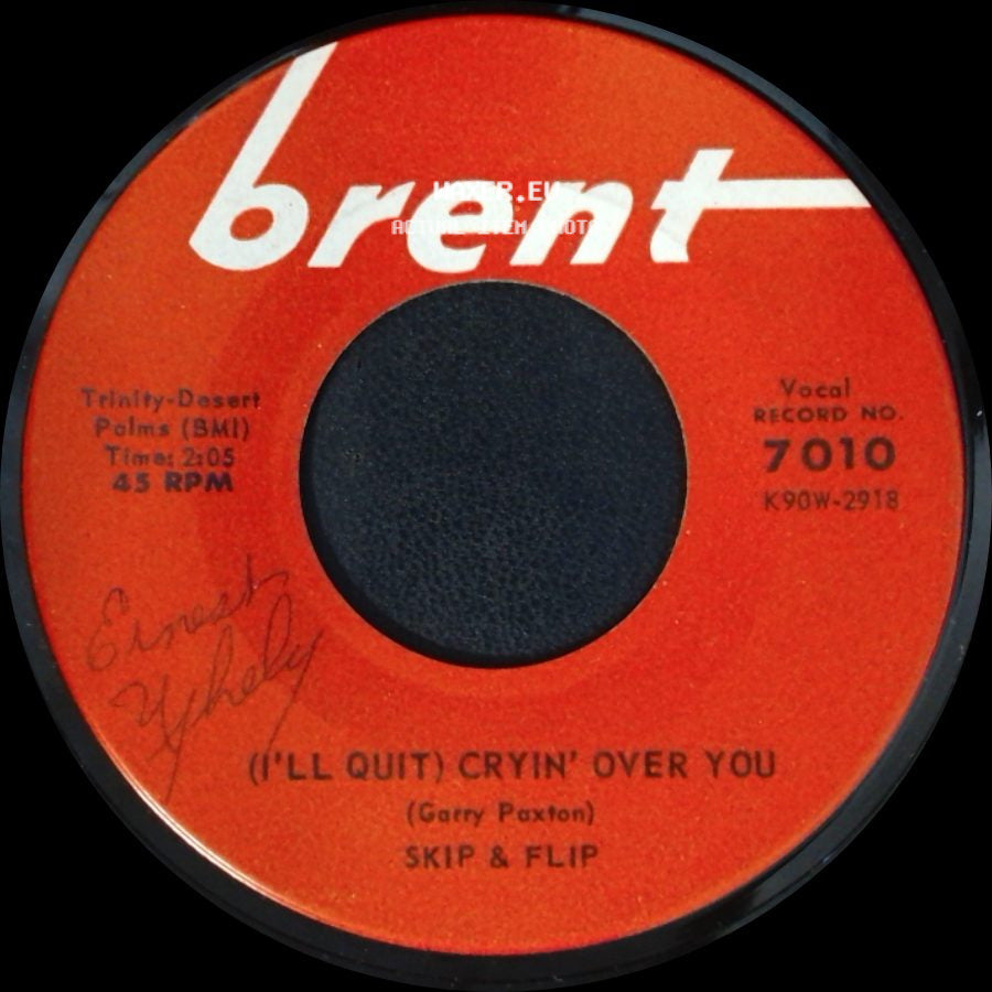 Skip & Flip - Cherry Pie / (I'll Quit) Cryin' Over You side B