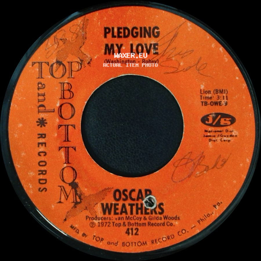 Oscar Weathers - I'm Your Good Thing / Pledging My Love side B