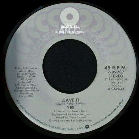 Yes - Leave It / Leave It side A