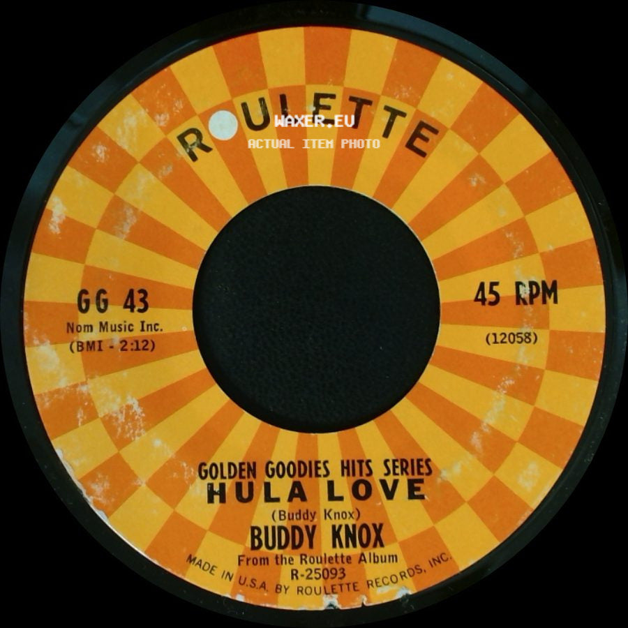 Buddy Knox / The Velours - Hula Love / Can I Come Over Tonight side A