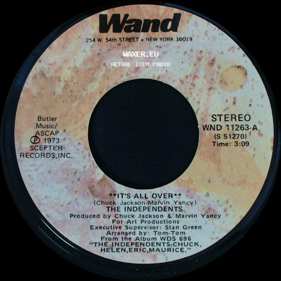 The Independents - Sara Lee / It's All Over side B