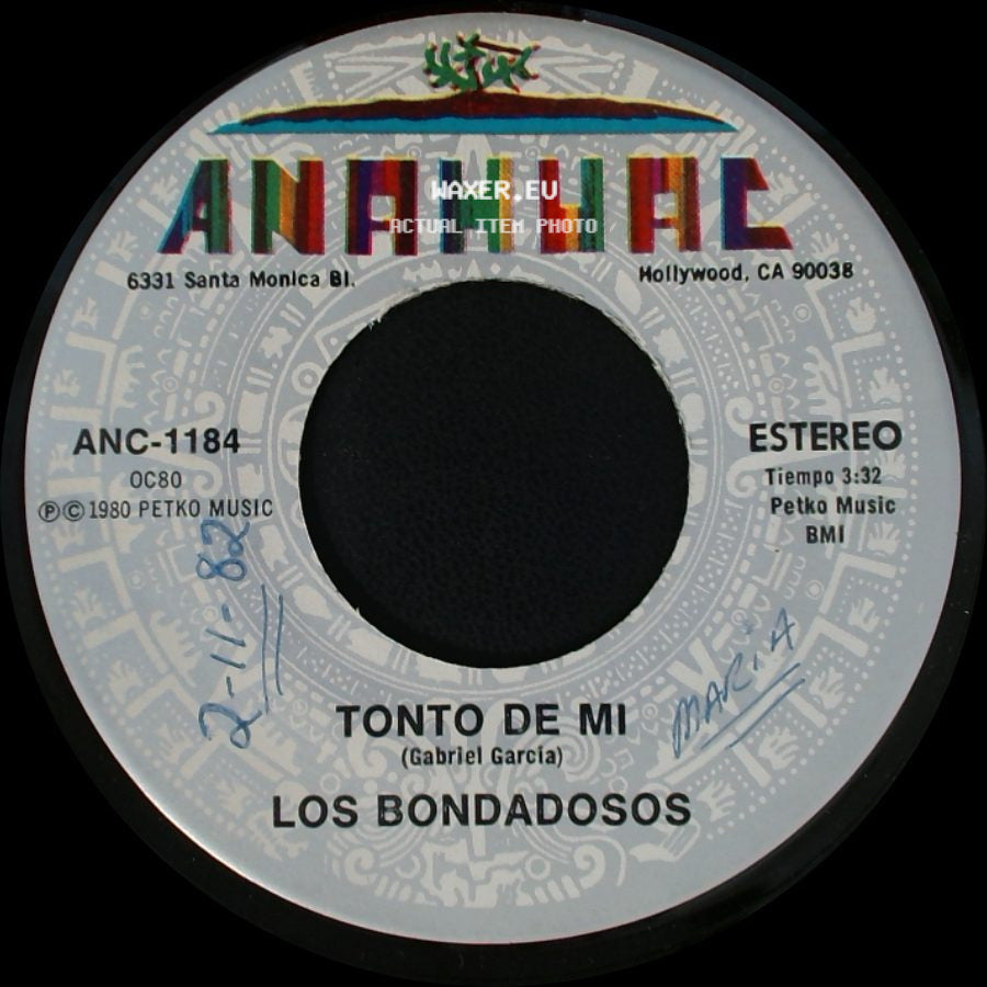 Los Bondadosos - Soy Rebelde / Tonto De Mi side B