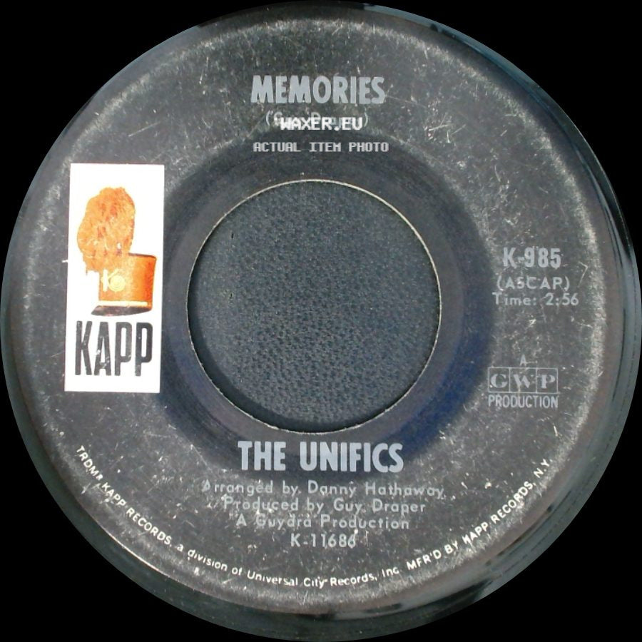The Unifics - It's A Groovy World! / Memories side B
