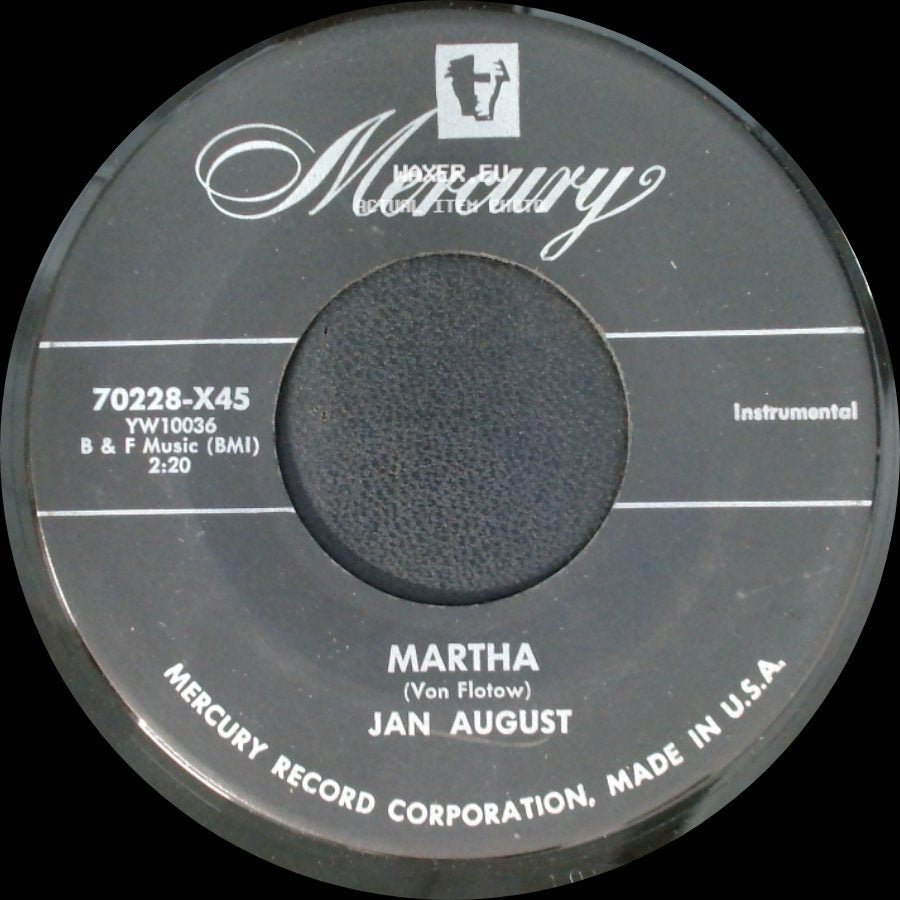 Jan August - Martha / Cow Cow Blues side A