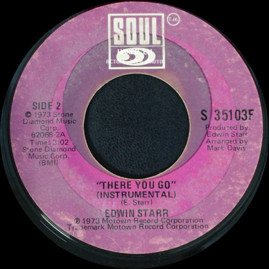 Edwin Starr - There You Go / There You Go (Instrumental) side B
