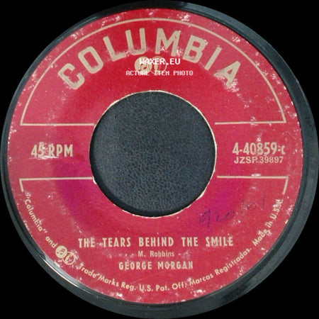 George Morgan - The Tears Behind The Smile / Don't Cry, For You I Love side A
