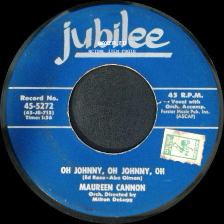 Maureen Cannon - Mama - Come Save Your Child / Oh Johnny, Oh Johnny, Oh side B