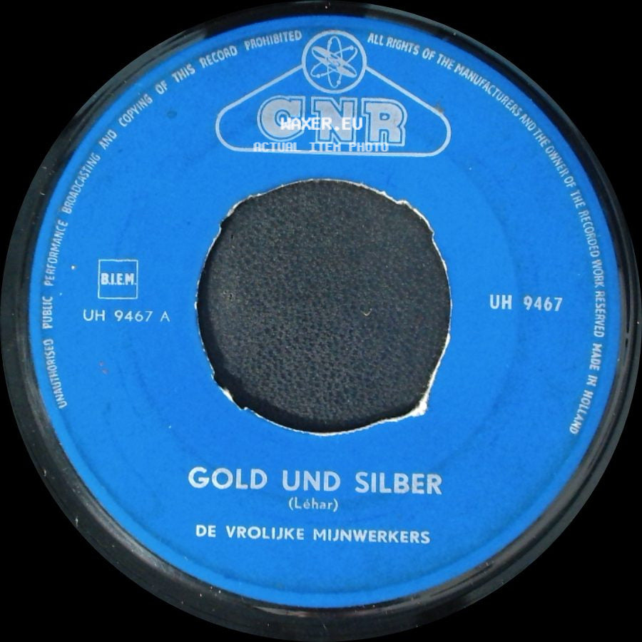 De Vrolijke Mijnwerkers - Tiroler Klänge / Gold Und Silber side B