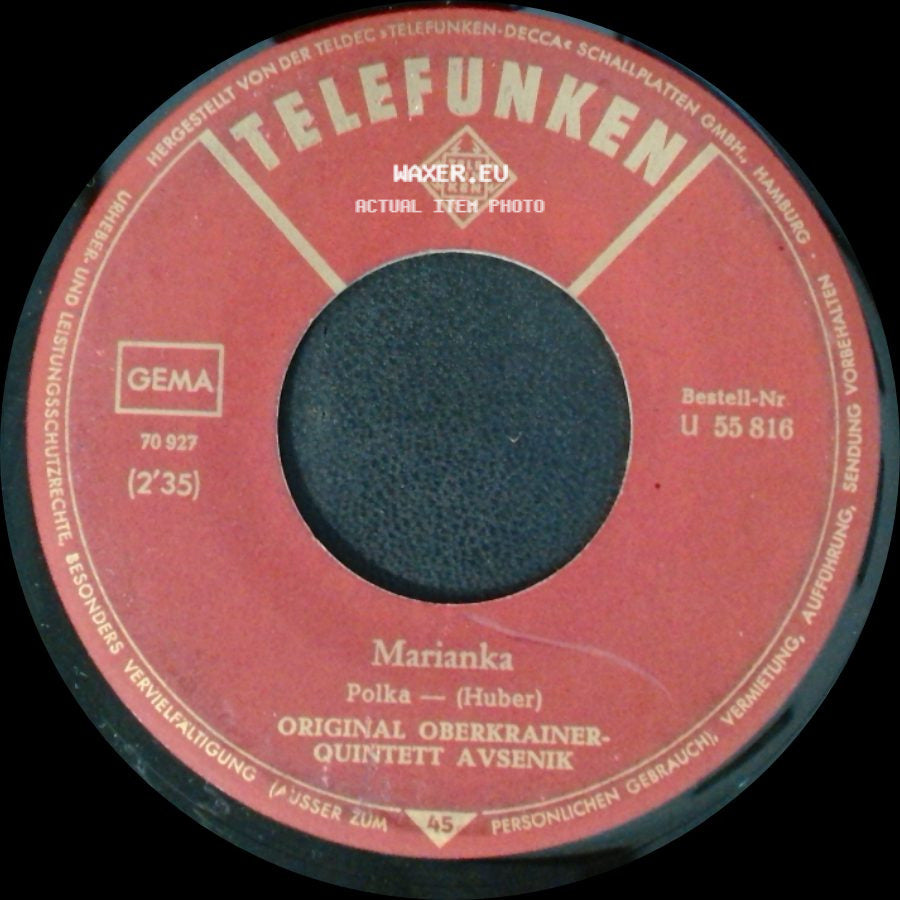 Original Oberkrainer-Quintett Avsenik - Marianka / Der Verliebte Trompeter side A
