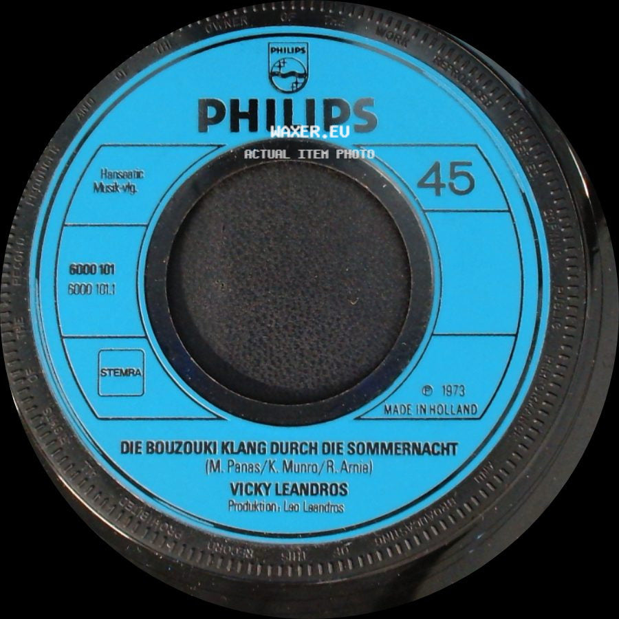Vicky Leandros - Die Bouzouki Klang Durch Die Sommernacht / Meine Augen, Seine Augen side A