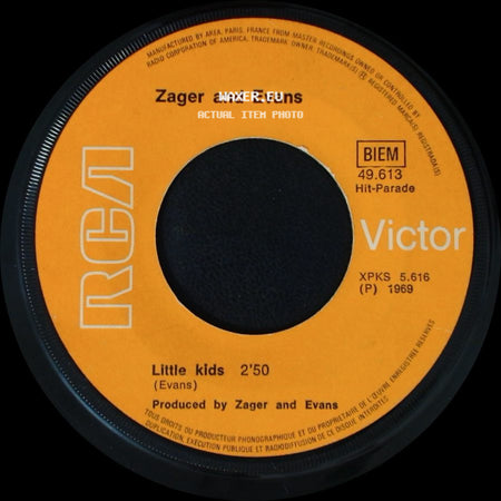 Zager And Evans - In The Year 2525 / Little Kids side B