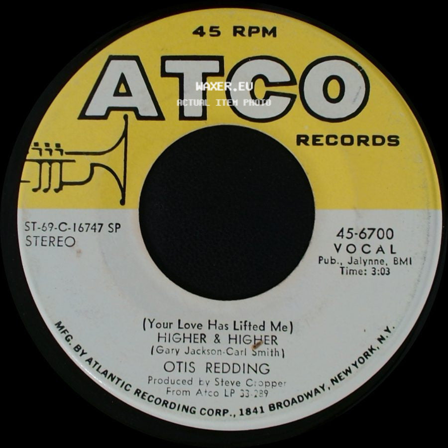 Otis Redding - Free Me / (Your Love Has Lifted Me) Higher & Higher side B