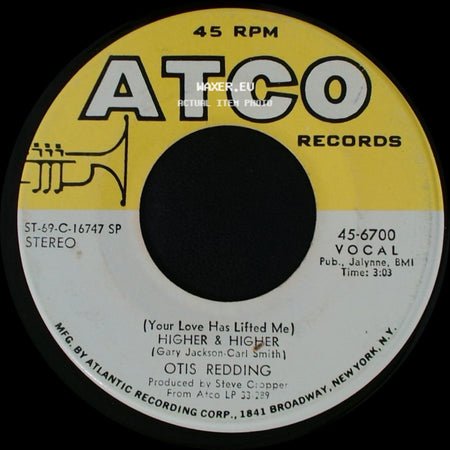 Otis Redding - Free Me / (Your Love Has Lifted Me) Higher & Higher side B