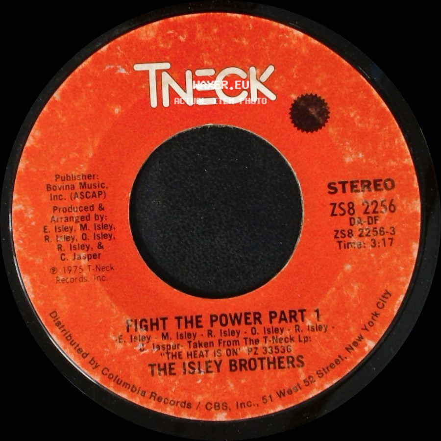 The Isley Brothers - Fight The Power Part 2 / Fight The Power Part 1 side B