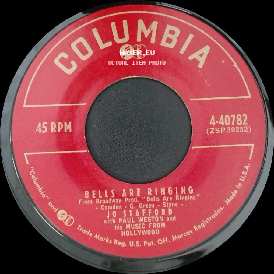 Jo Stafford With Paul Weston And His Music From Hollywood - Bells Are Ringing / On London Bridge side A