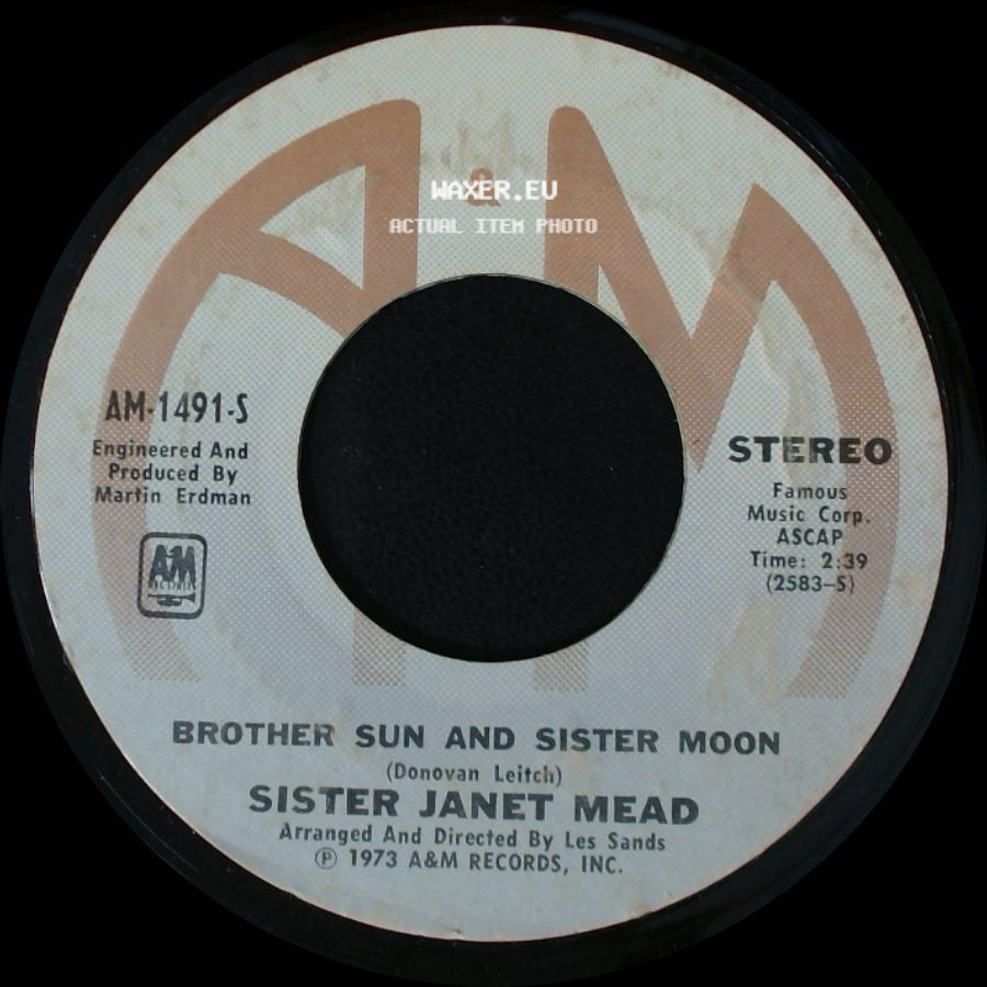 Sister Janet Mead - The Lord's Prayer / Brother Sun And Sister Moon side B