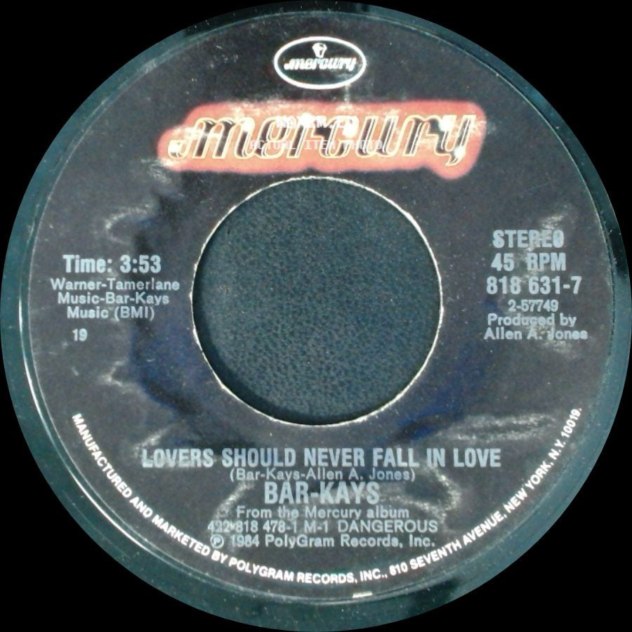 Bar-Kays - Lovers Should Never Fall In Love / Freakshow On The Dance Floor side A