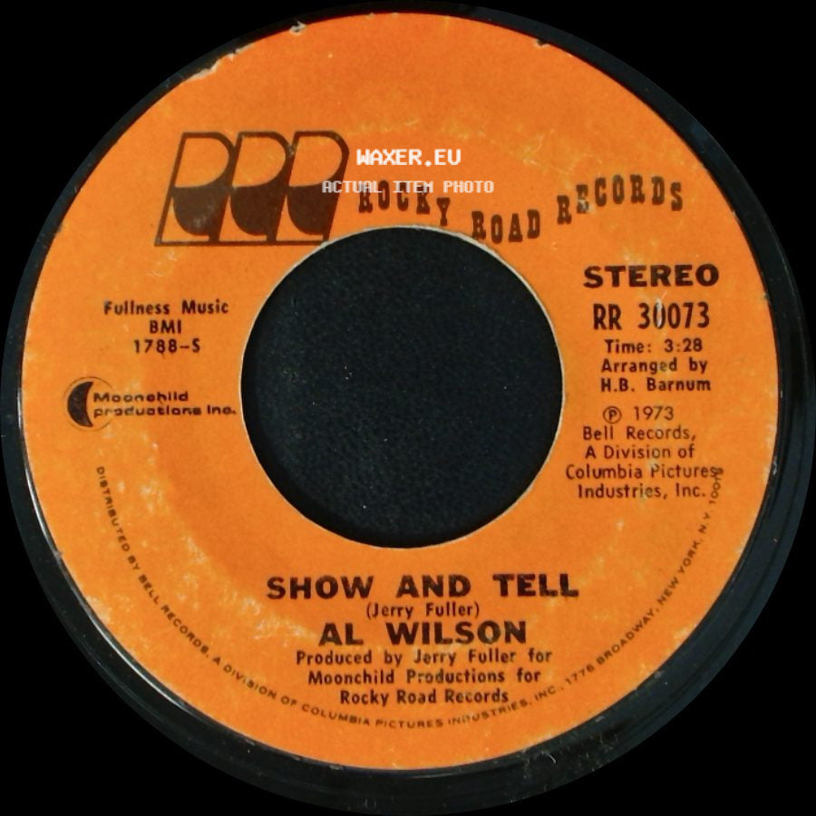 Al Wilson - Listen To Me / Show And Tell side B