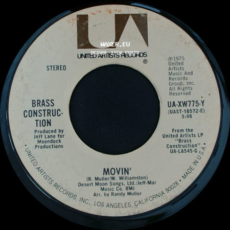Brass Construction - Talkin' / Movin' side B