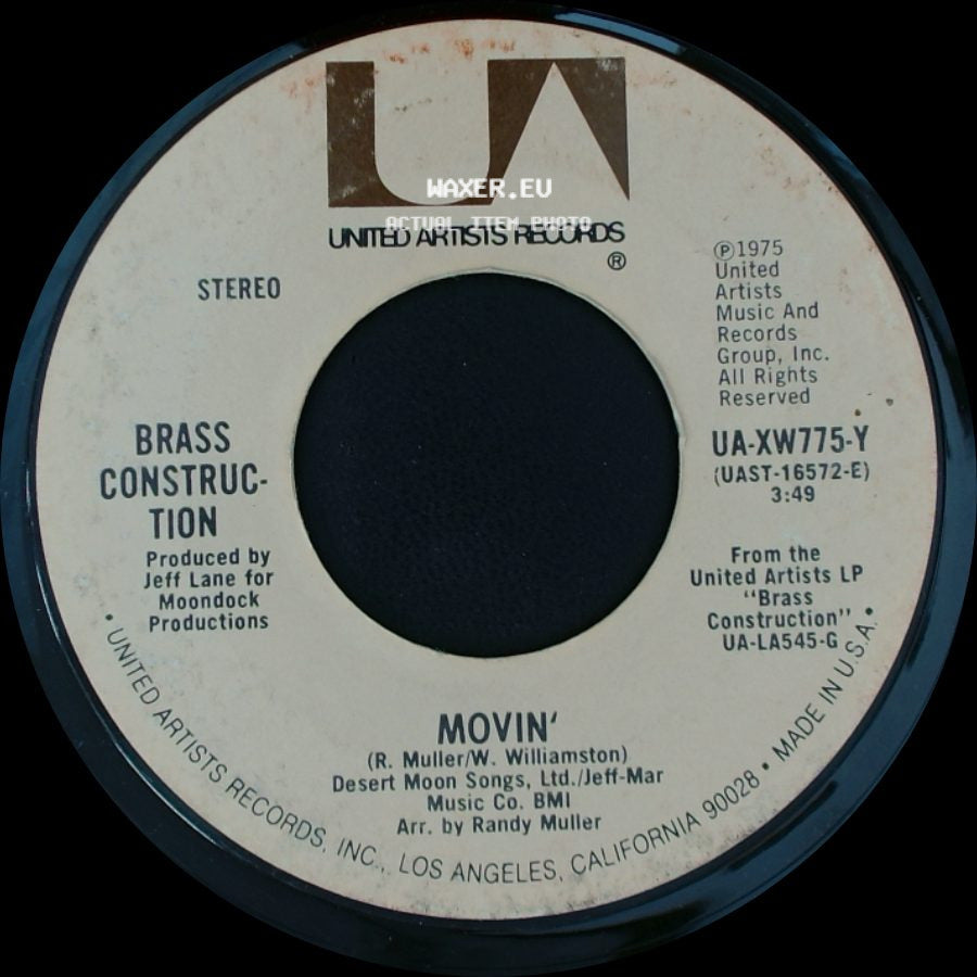 Brass Construction - Talkin' / Movin' side B
